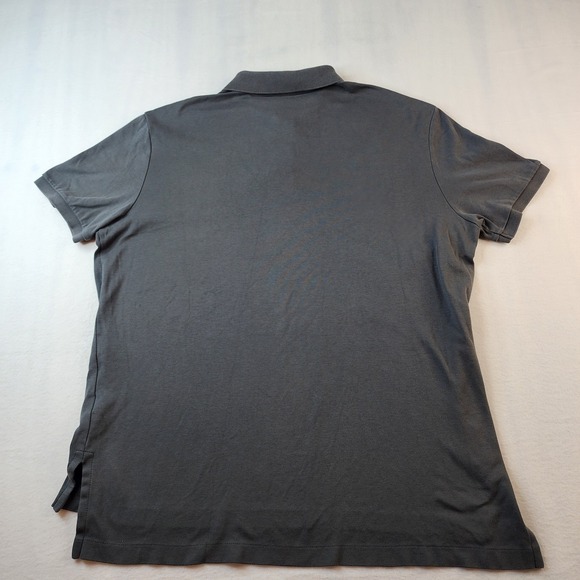 Polo Ralph Lauren Men Polo Shirt XL Classic‎ Fit Gray Cotton Embroidered Pony - Picture 9 of 9